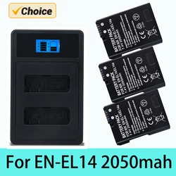 EN-EL14 2050MAH CAMERA BATTERY EN-EL14A FOR Nikon D3100 D3200 D3300 D3400 D3500 D5600 D5100 D5200 P7000 P7800 ENEL14 BATTERY