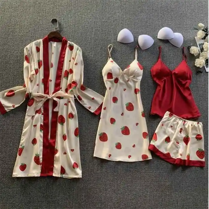 plus Size Home Residential Clothing Printed Four Lace Lace Men's Robe Comfortable Soft Material Fall Season Suitable