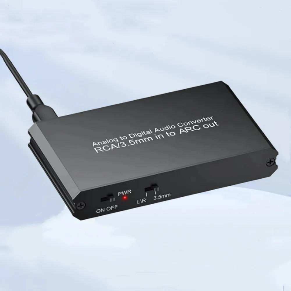 RCA to ARC audio converter analog digital audio converter 3.5mm to ARC audio return adapter