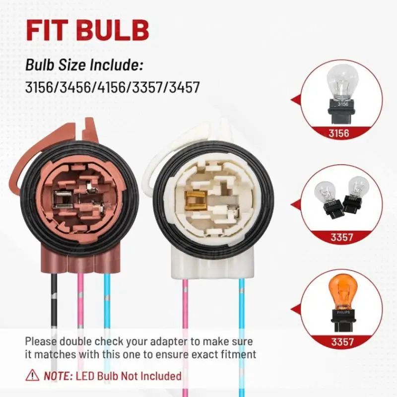 1pcs T25 3156 3157 Female Socket Car Lamp Lights Adapter Connector LED Socket Adaptor