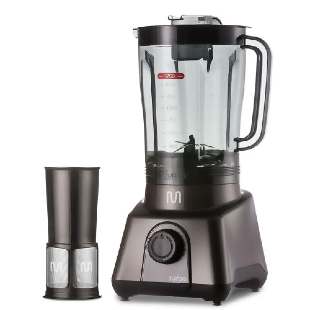 2.6L Carbon Grey Turbo Blender 8 Speeds 1.100W 220V Multi Home - LQ1162