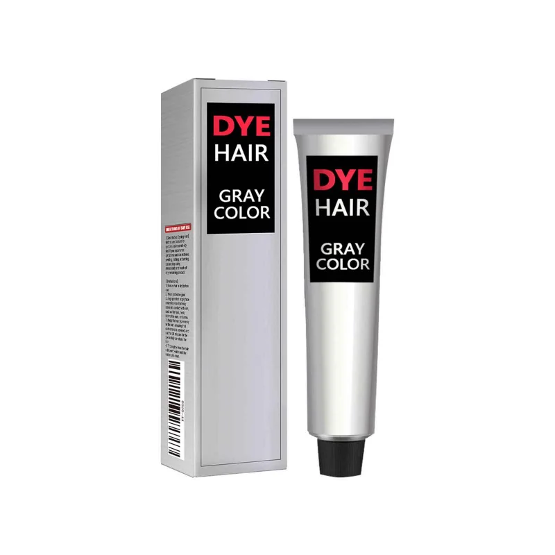 

Gray Color Hair Dye Cream Unisex Hair Creams Professional Hair Dye Salon Wax Smoky Gray Punk Style Natural Plant Extract Dye