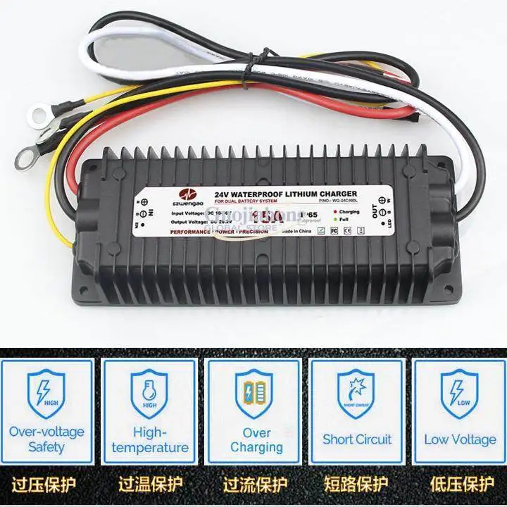 Lithium battery driving charger RV auxiliary battery isolation car 12V to 14.6V29.2V43.8V buck
