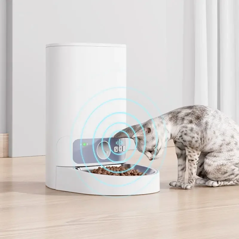 CANBOUN Smart Cat Feeder 4L Automatic Pet Feeder APP Timing Quantitative Pet Dog Food Dispenser For Travel Outing Pet Food Bowl