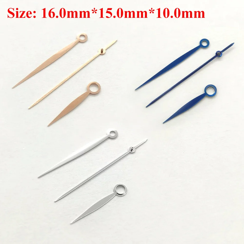 Watch accessories silver blue golden watch hands suitable for installing 8215 8205 821A movement 16*15*10mm