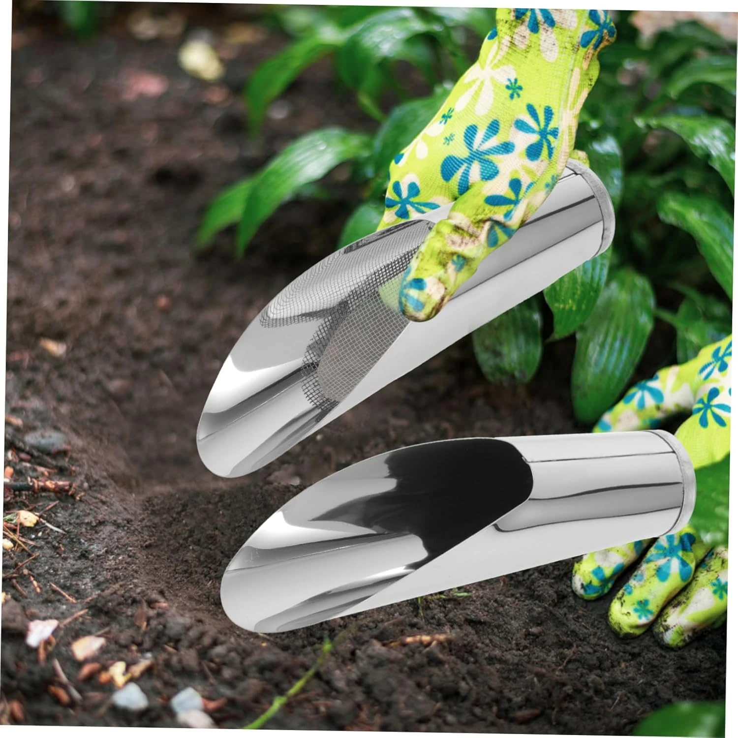 

High Quality Durable Stainless Steel Small Gardening Shovels Set for Household Garden - 8 Pcs Bucket Shovel Manual Weeders Spade