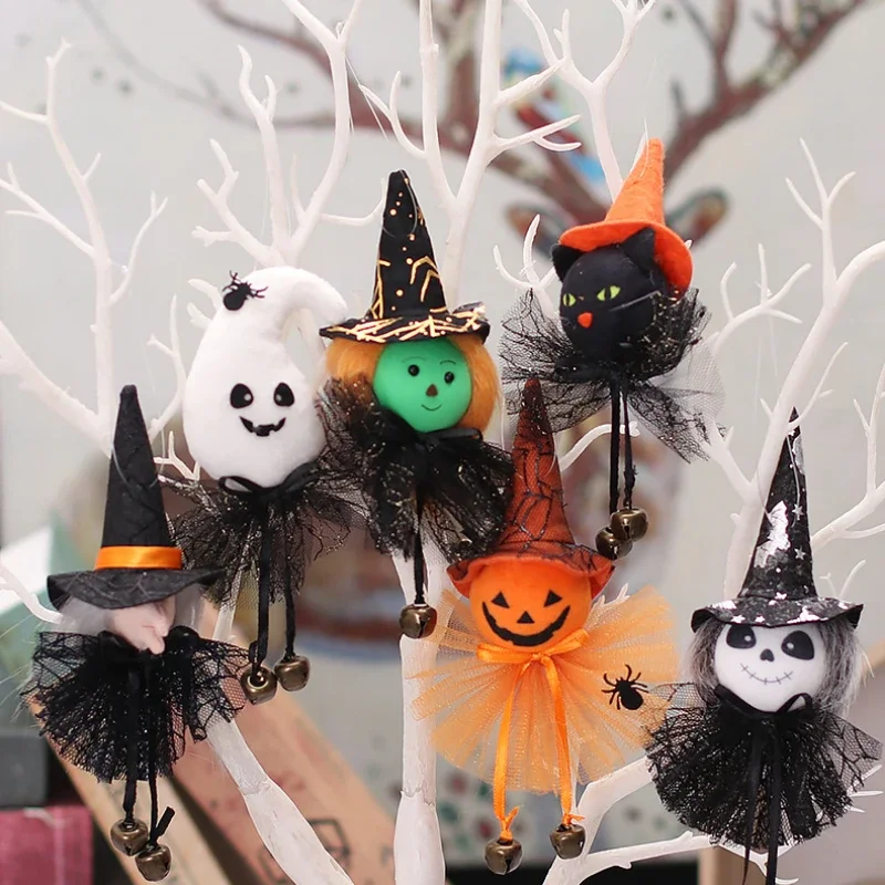 Halloween Doll Hanging Pendant Ornament Witch Pumpkin Outdoor Tree Party Prop Kids Gift Home Decor Halloween Decoration for Home