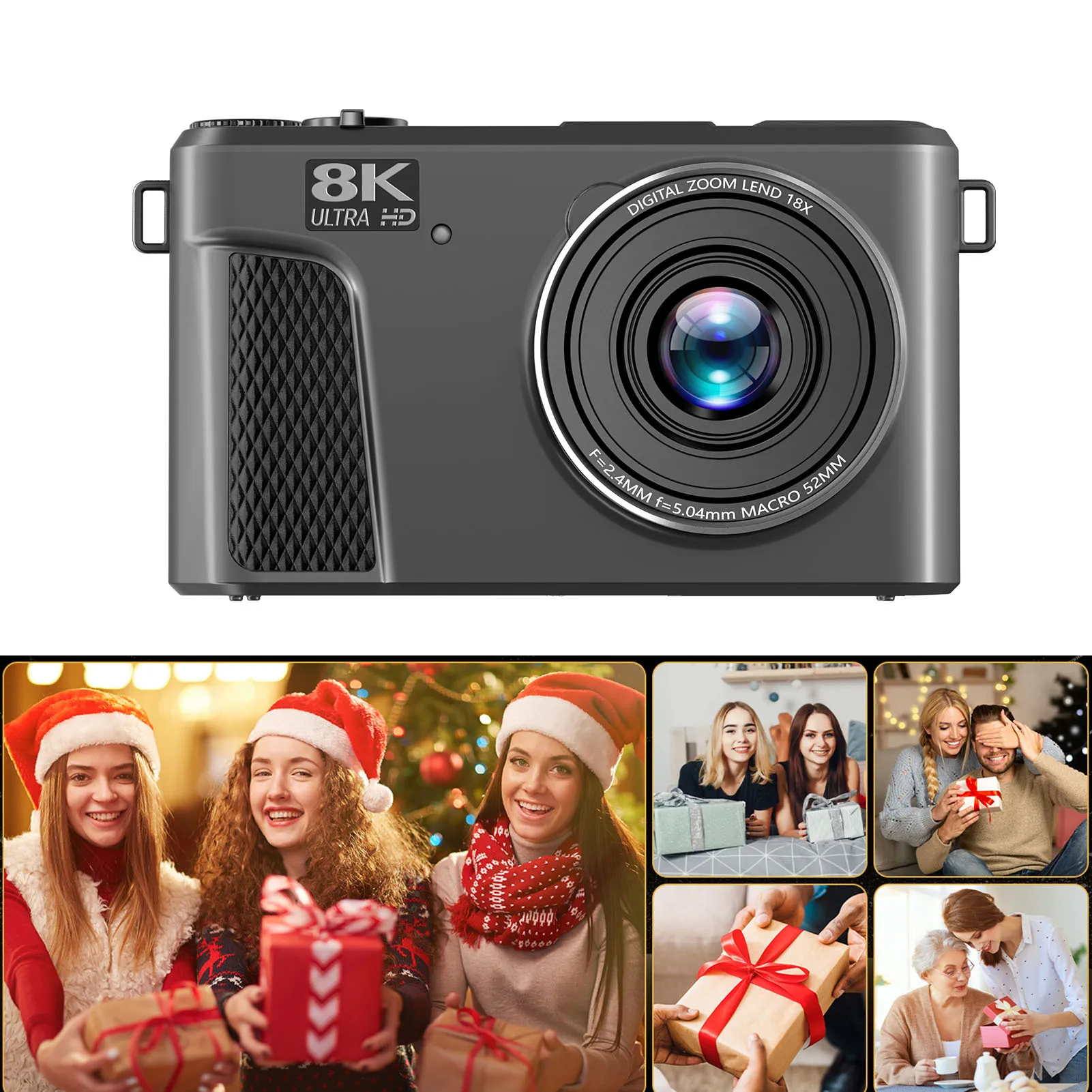 كاميرا رقمية 8K 88MP 18x Zoom ضبط تلقائي للصورة WiFi كاميرا سفر مع شاشة 3 بوصة قابلة للطي مرشحات متعددة ملء الضوء للبث المباشر #3