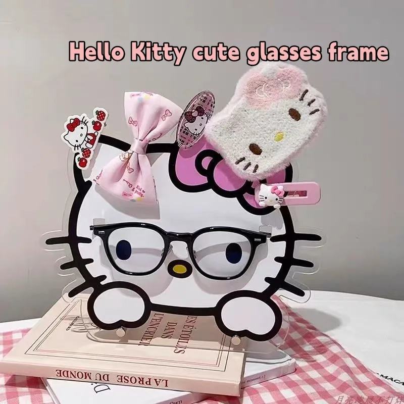 

Милая подставка для очков Hello Kitty мультяшная периферическая Многофункциональная подставка для хранения стола Украшение праздничный подарок для друзей