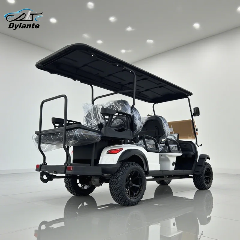 

4 6 Seater Lifted 12 inches Big off Road Tires Street Legal 60V 72V Lithium Battery Electric Golf Cart