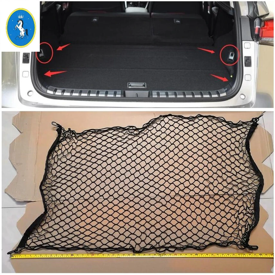 Rear Trunk Storage Cargo Luggage Elastic Mesh Net Holder Kit For LEXUS NX NX200T NX300H 2015 - 2019 Auto Accessories Interior