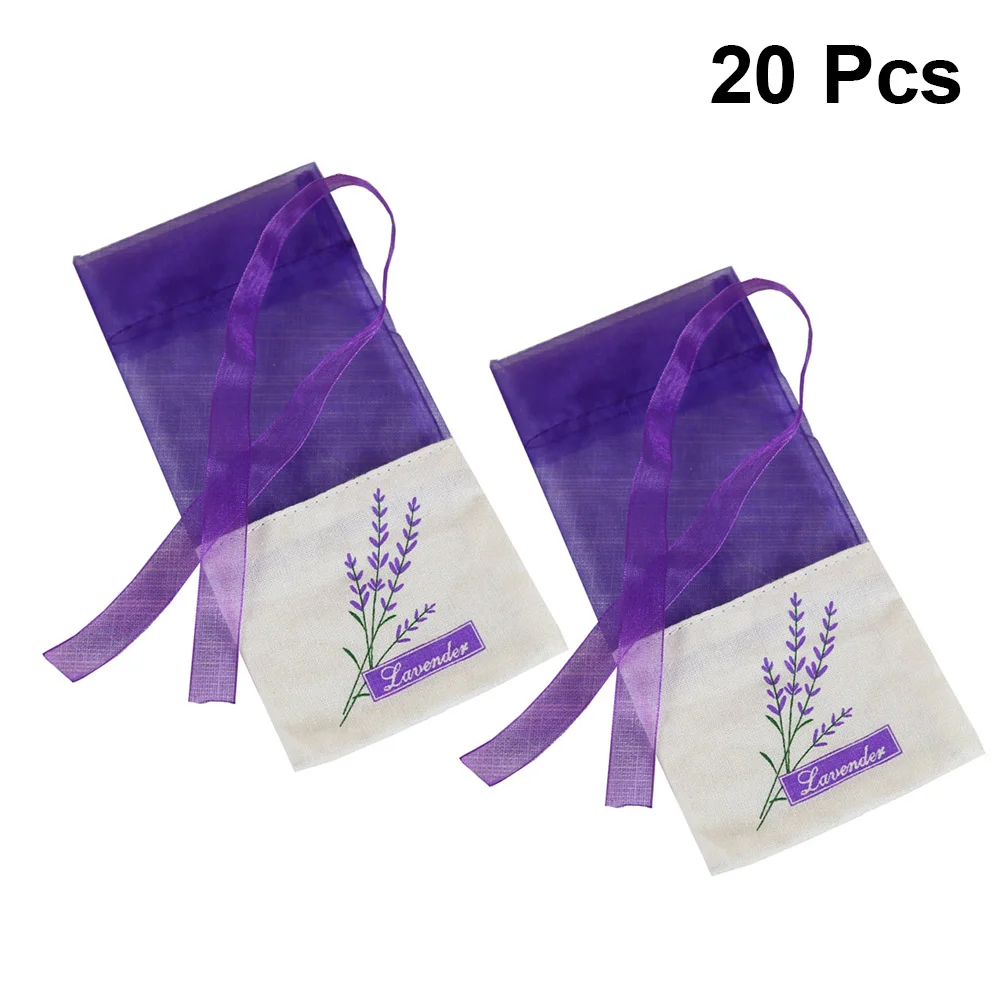 20 Pcs Lavender Pouch Dry Sachet Fragrance Scented Dried Flowers Bag Empty Bags Sachets Levander Sacket