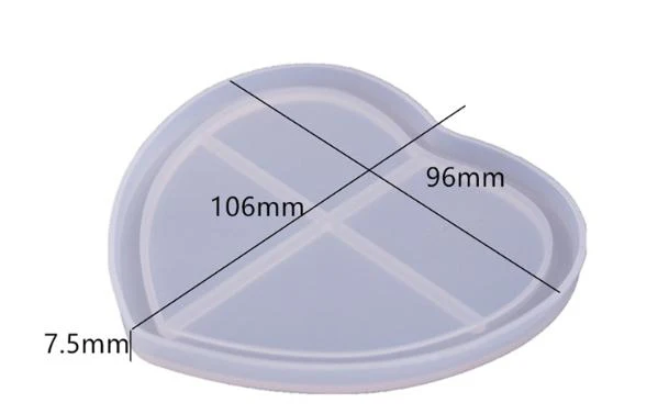 Square Mosaic Coaster Silicone Mold for DIY Epoxy Resin Casting Handmade Cup Mat Craft Home Table Decoration