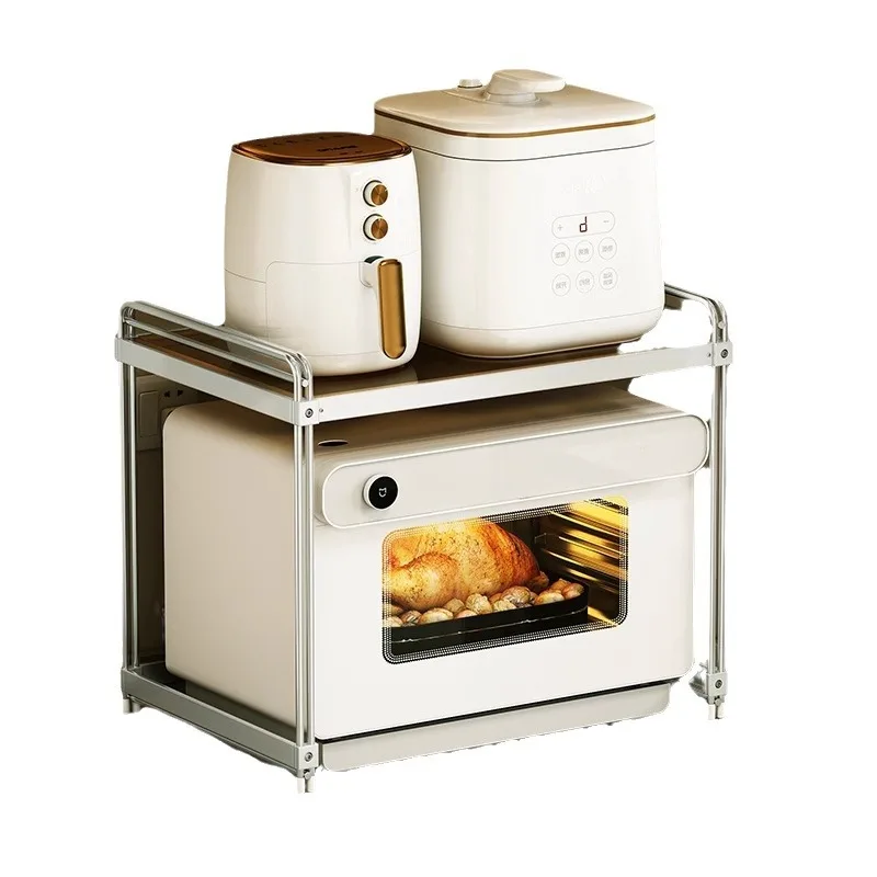 

Stainless steel kitchen microwave oven rack household steam oven rice cooker air fryer