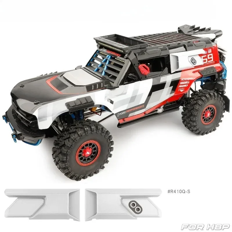 For 1/8 H8P Scale RC Crawler Car Side Fuel Tank Air Intake Simulation Modified Upgrade Decorative Accessories