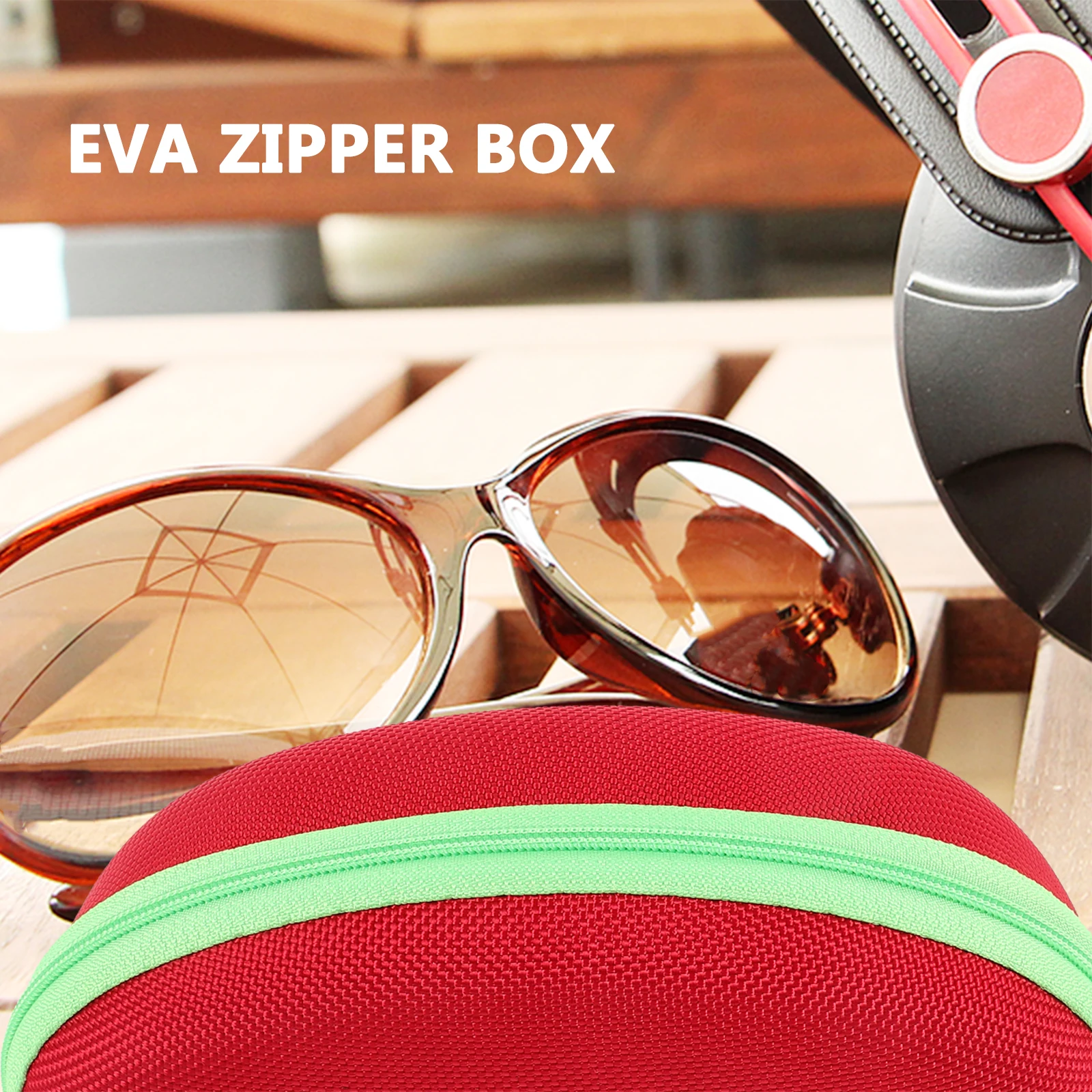 

Glasses Storage Box Sunglasses Case Travel Cases Holder Carabiner Organizer for Protection Eva Eyeglass Portable