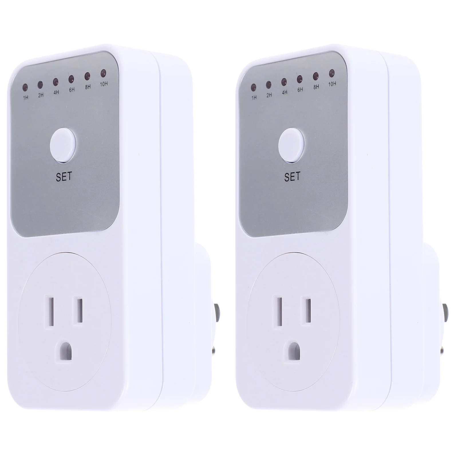 

2pcs Timer Outlet Adjustable Electric Plug For Electrical Outlets 1-10H Auto Off Function Lamp Timer Socket Indoor Light Control