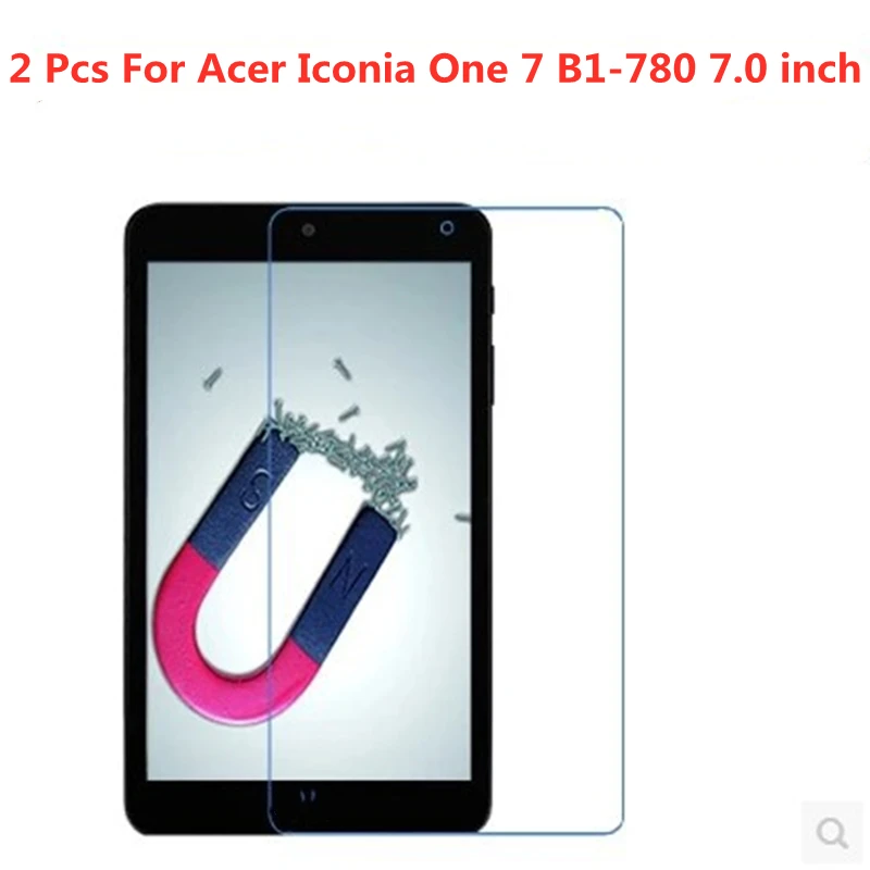 2 Pcs Tablet Screen Protector Clear Protective tempered glass Films for Acer Iconia One 7 B1-780 7.0 inch