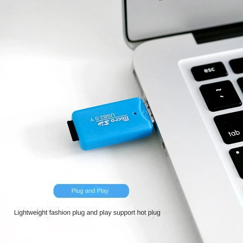 Roukyrss przenośne Mini USB 2.0 TF czytnik karta pamięci Micro SD szybki Adapter tflash do komputera Laptop głośnik pojazdu