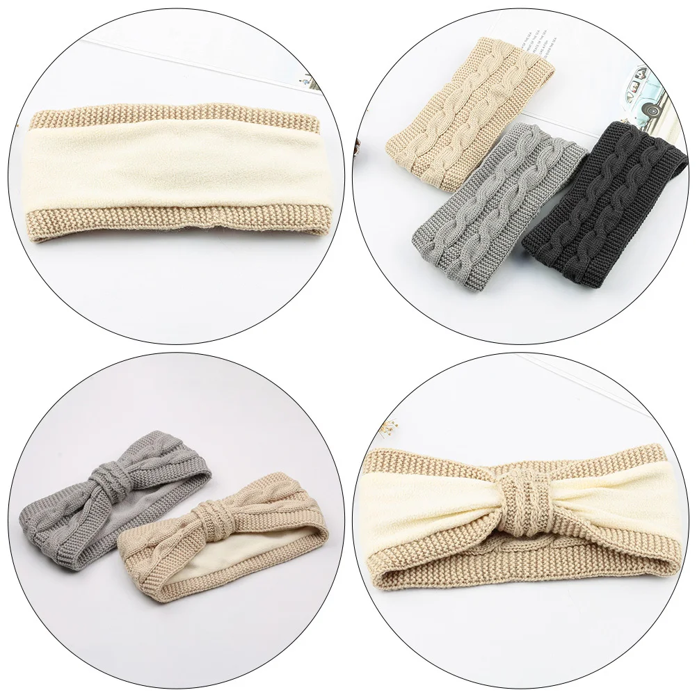 

5Pcs Breathable Warm Wide-Brimmed Headband Elastic Hair Accessory Perfect for Sports Outdoor Wide-Brimmed Headbands