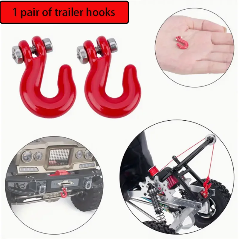 1/10 Scale Metal Winch Hook - Realistic RC Accessory for SCX10 TRX4 D90 TF2 CC01 YK Tamiya LCG - Crawler Simulation Upgrade