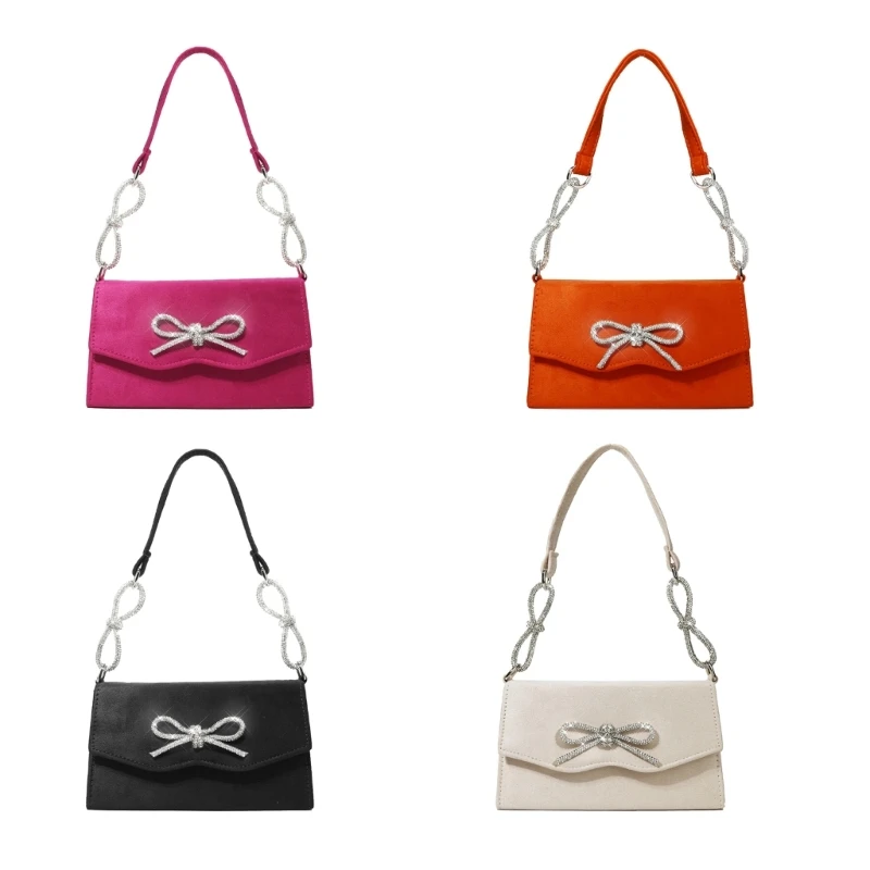 Luxuosa bolsa com laço estilo francês bolsa elegante bolsa tote perfeita para um jantar francês