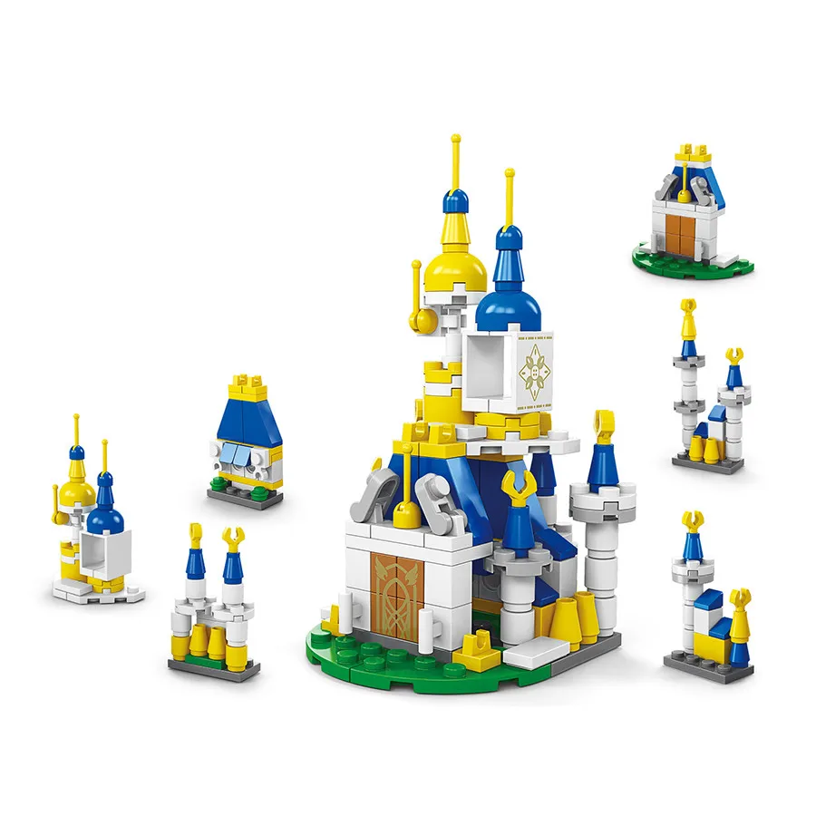 6 في 1 مدينة الهندسة سيارة شاحنة شرطة الميكانيكية ديناصور اللبنات خزان هليكوبتر الطوب مكافحة الحرائق مجموعة لعبة للأطفال #3