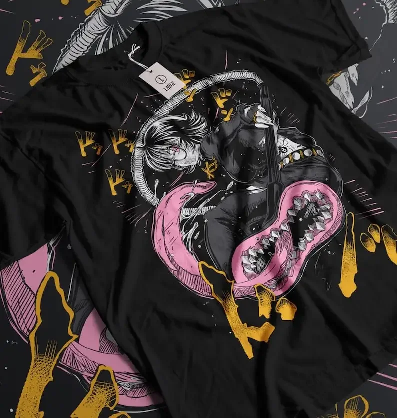 Anime Vintage Lovers' Tee - Manga Graphic, Unique Japanese Anime, Unisex Style