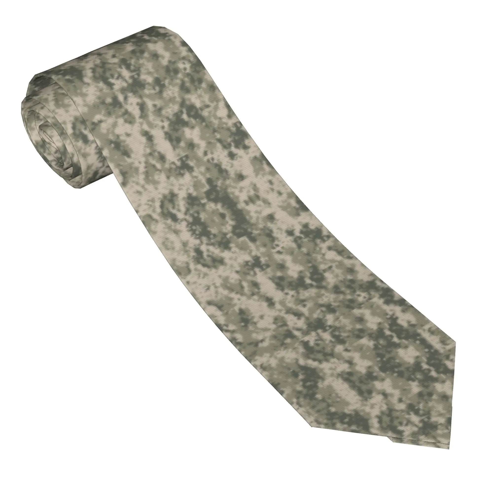 Customized Standard Military Camouflage Neck Ties Men Formal Army Tactical Camo Silk Business Necktie
