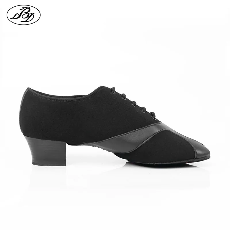 BD-Chaussures de danse latine à semelle en daim pour hommes, chaussures de salle de Rh, chaussures en toile à talons hauts, intérieur, nouveau, 462