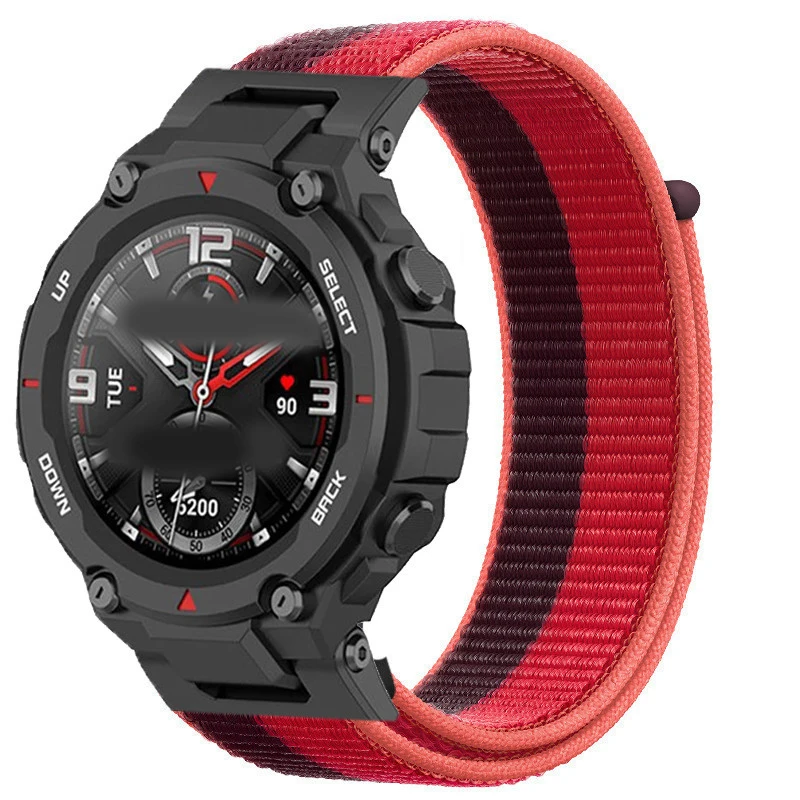 For Huami Amazfit T-Rex Smart Watch Strap Ladies Men's Bracelet For Xiaomi Amazfit T-Rex 2 3 Pro Wristband Correa's Nylon Loop