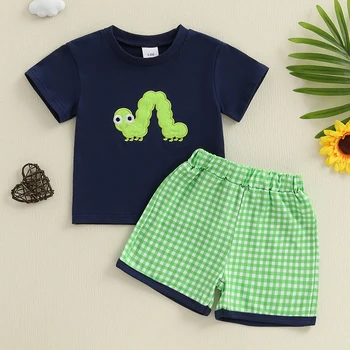 Embroidered Toddler Shorts Set 1