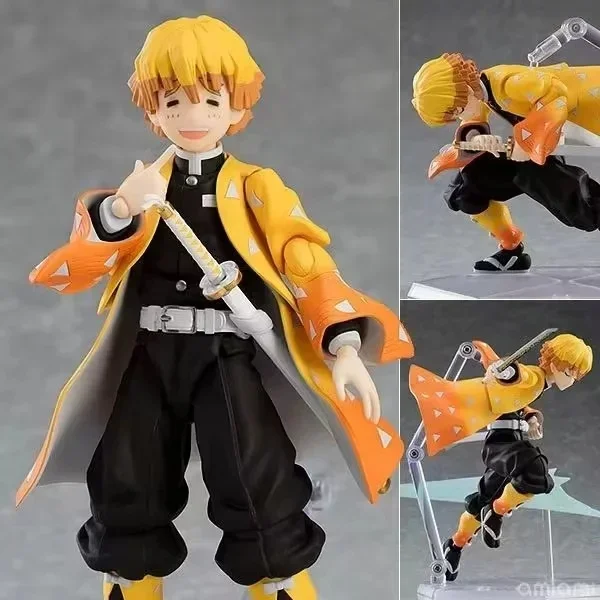 Demon Slayer Action Figurine Figma Rengoku Kyoujurou 533/508/522 Anime Figure Kamado Tanjirou Kamado Nezuko Statue Collect Toys