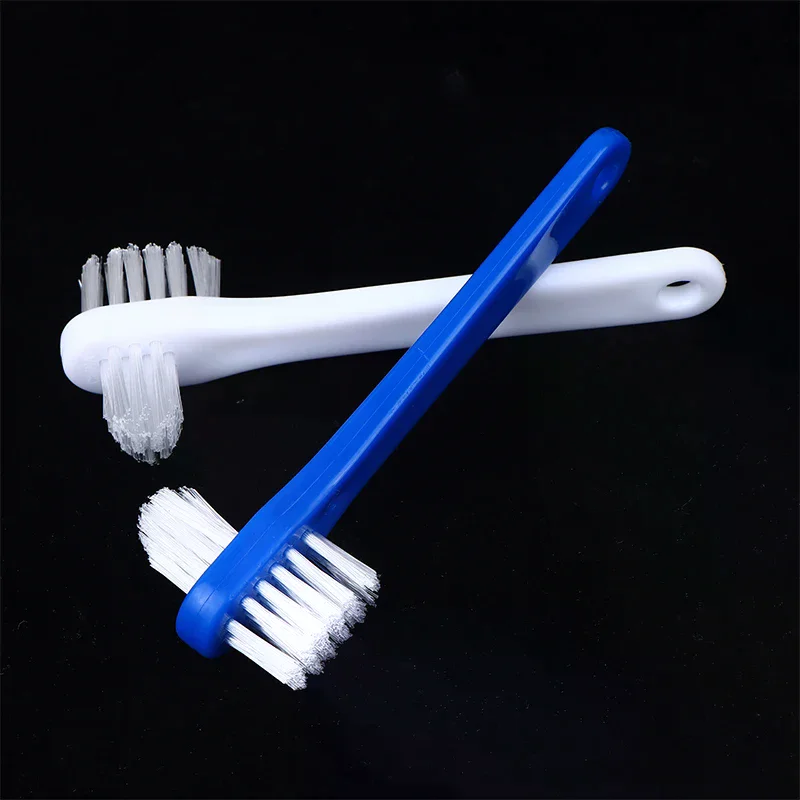 10Pcs Double Sided Denture Toothbrush Cleaning Brush Invisible Braces Retainer Descaling Brush For Men Women Oral Cleaning