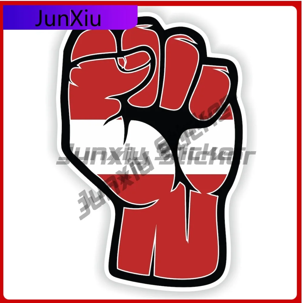 

Latvia Flag Fist Hand Sige Vinyl Sticker Anti Scratch Custom Decals And Graphics X500 Motorcycle Stickers Cruiser Custom Decals