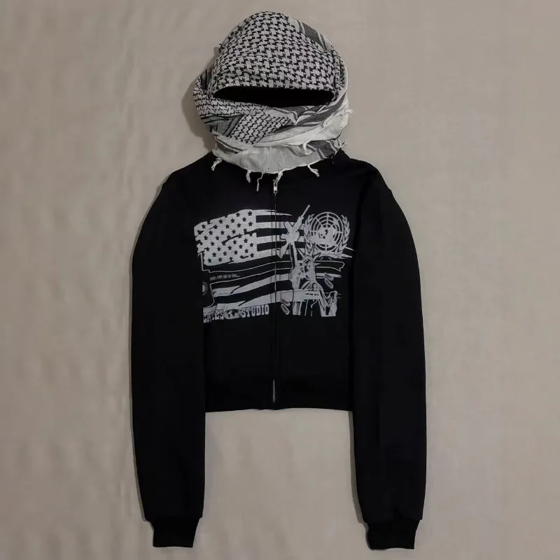 Sudaderas con capucha de manga larga con diseño de sombrero personalizado divertido para hombre, sudaderas informales con estampado con dibujo de monopatín americano Y2K