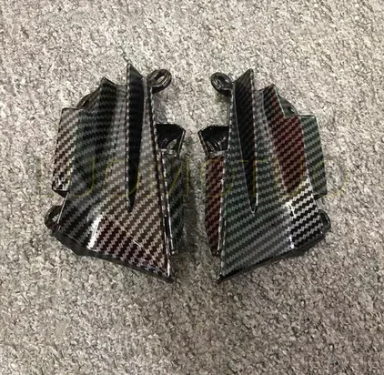 Motorfiets Voor Air Intake Ram Panel Kuip Motorkap Fit Voor Kawasaki Z1000 2014-2019 Carbon Fiber Verf