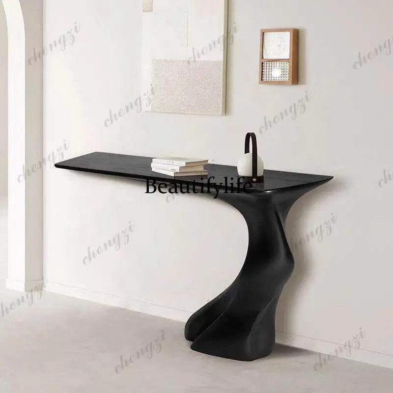 YL FRP corridor entrance table against the wall aisle storage table special-shaped tree root ornament table