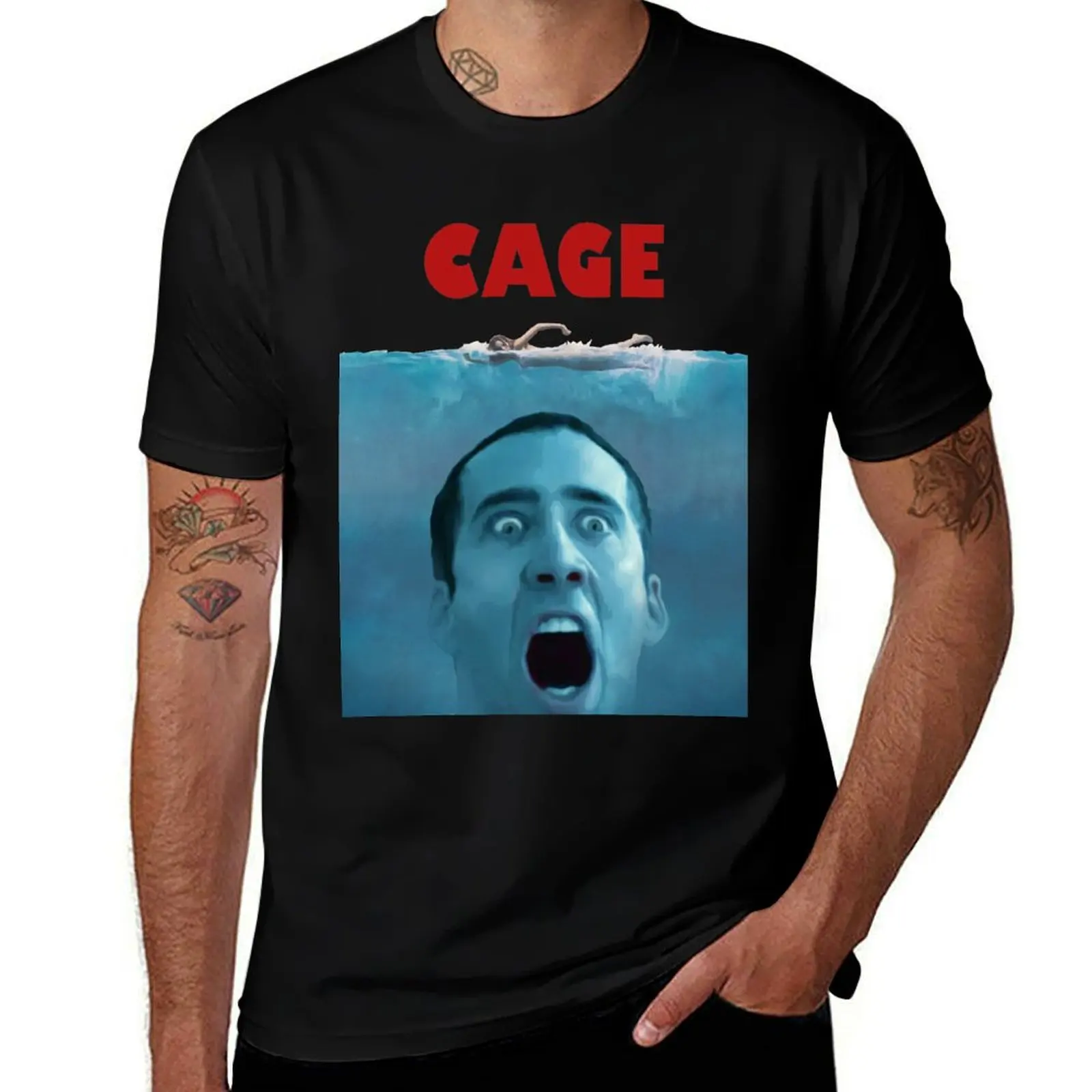 

CAGE T-Shirt graphic t shirts for man t shirt custom print t shirt man cotton T-shirt