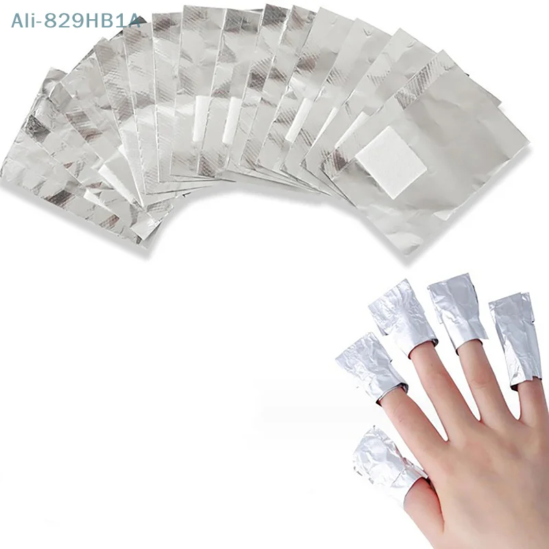 50/100 sztuk/worek folia aluminiowa Nail Art Soak Off polski zmywacz do paznokci okłady ręcznik do paznokci zmywacz do żelu narzędzie do Manicure