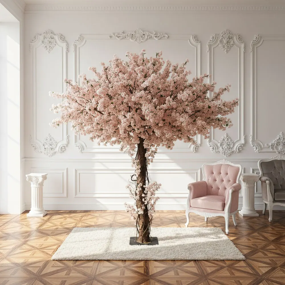 

Indoor Cherry Blossom Plants Trees Flower Willow Large Decoration Wisteria Wedding Centerpiece Tree Artificial