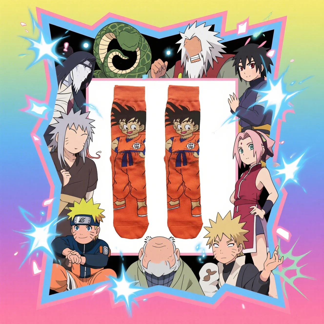 Halloween Anime Charakter Hochwertige Socken Ninja Unisex Erwachsene Baumwollsocken Cosplay Männer und Frauen Outdoor-Socken