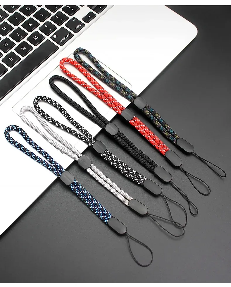 Hot Mobile Phone Straps USB Key Short Lanyard Adjustable Walkie Talkie Hand Strap Wrist Rope Audio Anti-lost Lanyard for iPhone