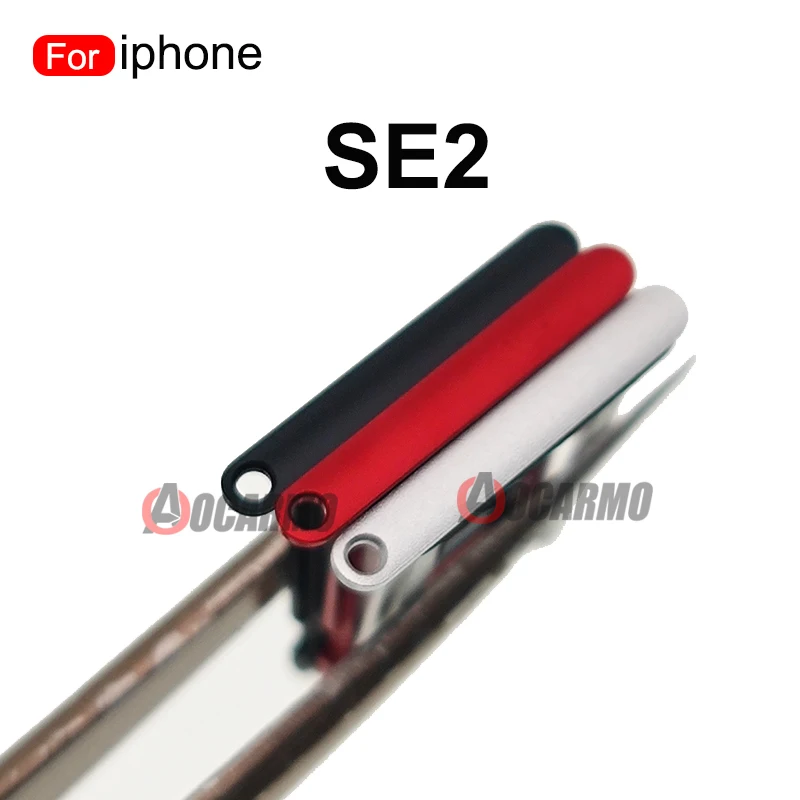 Aocarmo-titular do cartão sim para iphone se 2ª geração, se2, se3, bandeja sim, peças de reposição, preto, branco, vermelho