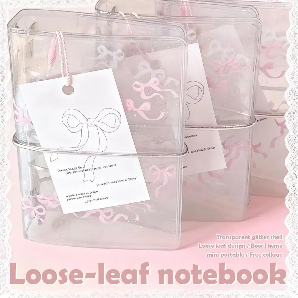 

Card Album Cute One Grid Card Album 3-inch Small Card Album Handmade DIY Loose Leaf Diary Notebook Glitter Journals