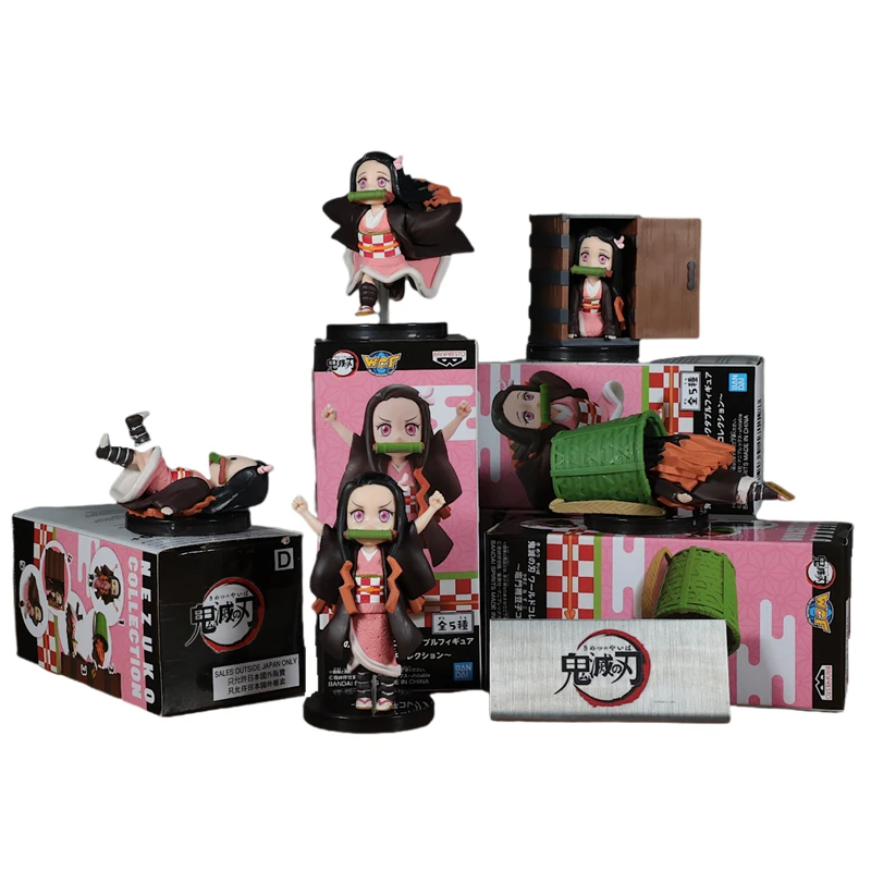 En Stock Bandai Demon Slayer WCF Nezuko Kamado Volumen 1 Juego - Colección completa de figuras Premio oficial de anime Pantalla de escritorio