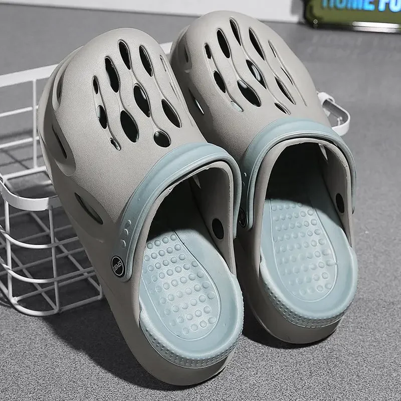 

Пляжные мужские тапочки с мягкими отверстиями Sabot, мужская обувь Eva, низкая цена, дизайнерская роскошная забавная тенденция 202, Y2k, модная летняя распродажа, клещи