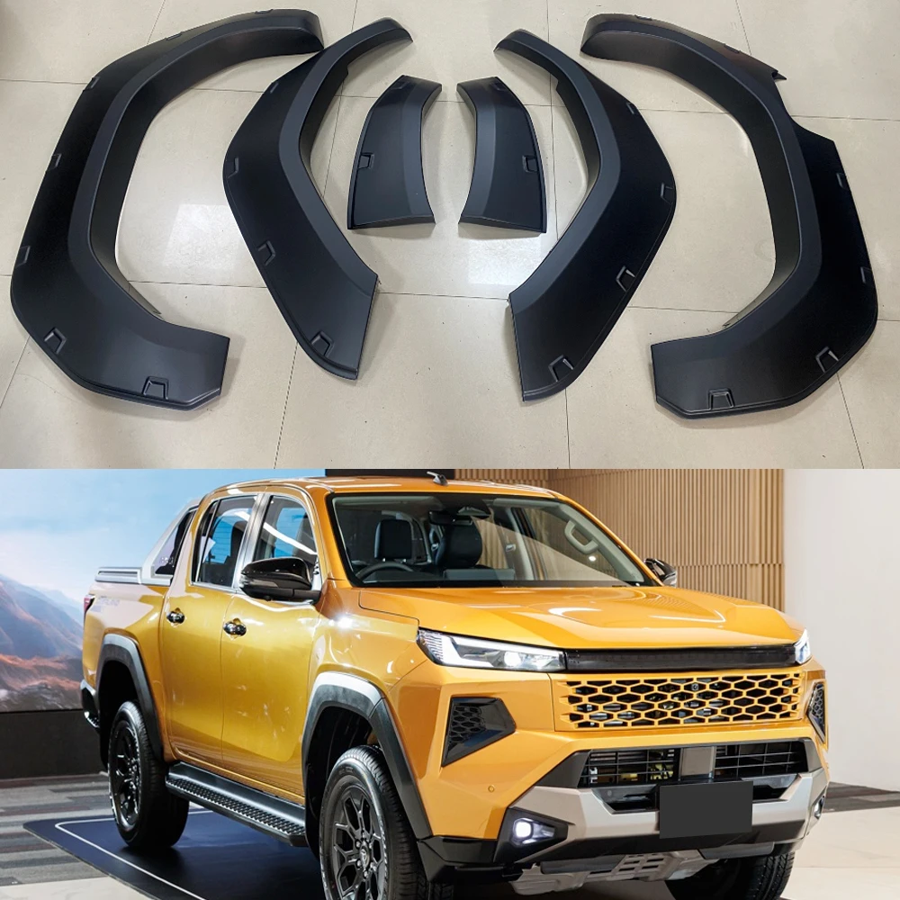 Wheel Arch Mudguards for Toyota Hilux Travo 2026+Fender Flares for Pickup Trucks Double Cabin Pocket Rivet