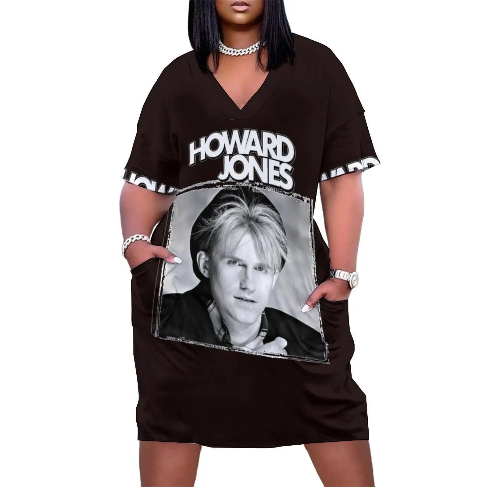 

Howard Jones Classic T-Shirt Loose Pocket Dress prom dress 2025 dress for women summer Women's summer