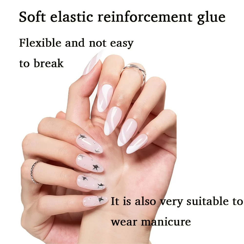 มิเจียร์ เฟเบอร์กลาส เบส เจล สำหรับซ่อมแซมเล็บที่แตกหัก เสริมความแข็งแรงด้วยผ้าใยแก้วใส และการสร้างโครงสร้าง